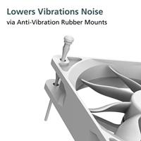 Akasa Viper Computer behuizing Ventilator 12 cm Wit 3 stuk(s) - thumbnail