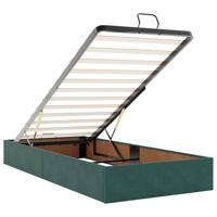 Bedframe zonder matras 80x200 cm fluweel donkergroen - thumbnail
