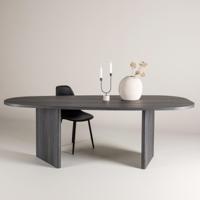 Nohr Organische Eettafel 'Jenea' Zwart MDF, 220 x 100cm - thumbnail