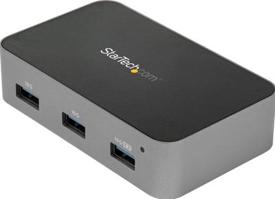 .com 4-poorts USB-C hub USB 3.1 Gen2 (10 Gbps) naar 4x USB-A - zelfgevoed incl universele voedingsadapter (HB31C4AS) - Hub - 4 x USB 3.1 Gen 2 - desktop - 110240 V wisselstroom - voor PN: PEXUSB321C