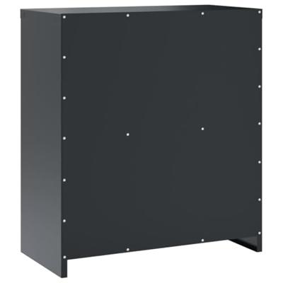 Archiefkast 79x40x90 cm staal antracietkleurig