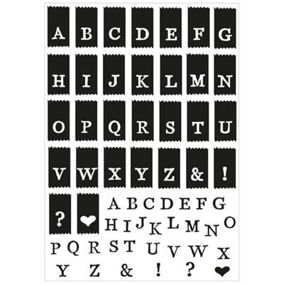Sizzix • clear stamp set a5 with framelits die tab stamp alpha 70pcs