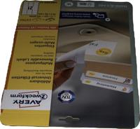 Avery Zweckform L6023REV-25 afneembare etiketten ft 63,5 x 38,1 mm (b x h), 525 etiketten, wit - thumbnail