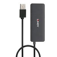 LINDY 42986 42986 USB-hub 4 poorten USB-A USB 2.0 480 MBit/s Zwart - thumbnail