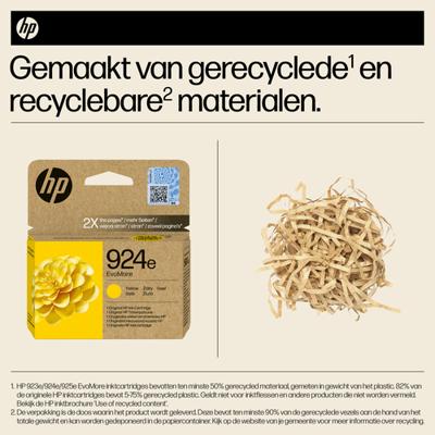 Originele inktcartridge HP 00P OFFICEJET PRO 8120, 8130 SERIES - 924E Geel