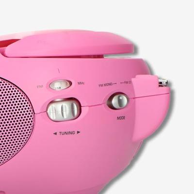 Draagbare FM-radio met CD Pink Draagbare FM-radio met CD Pink