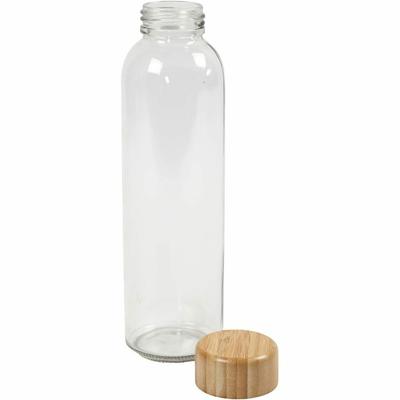 Creativ Company waterfles met bamboe deksel