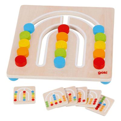 Goki houten kleur sorteerbord regenboog, 7dlg. Goki houten kleur sorteerbord regenboog, 7dlg.