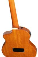 Ortega RTPDLX-FMA TourPlayer Series Deluxe Flame Maple Gloss Blue elektrisch-akoestische klassieke gitaar met gigbag - thumbnail