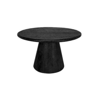 Tower Living Ronde Eettafel 'Asti' Mangohout, 130cm, kleur Zwart