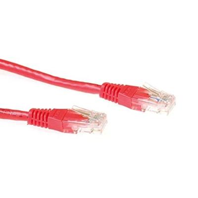 ACT Rode 10 meter U/UTP CAT6 patchkabel met RJ45 connectoren