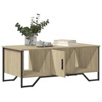 Salontafel 100x51x40 cm bewerkt hout sonoma eikenkleurig - thumbnail