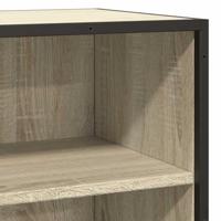 Dressoir 35,5x35x76 cm bewerkt hout en metaal sonoma eikenkleur - thumbnail