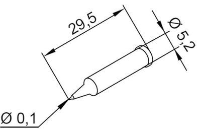 Ersa i-TIP Soldeerpunt Potloodvorm Grootte soldeerpunt 0.10 mm Inhoud: 1 stuk(s) Ersa i-TIP Soldeerpunt Potloodvorm Grootte soldeerpunt 0.10 mm Inhoud: 1 stuk(s)