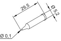 Ersa i-TIP Soldeerpunt Potloodvorm Grootte soldeerpunt 0.10 mm Inhoud: 1 stuk(s) - thumbnail