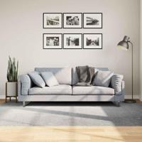 VidaXL Vloerkleed iza laagpolig scandinavisch 160x230 cm grijs - thumbnail