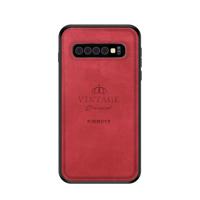 PINWUYO Shockproof waterdicht volledige PC TPU + huid beschermhoes voor Galaxy S10 Plus(Red) - thumbnail