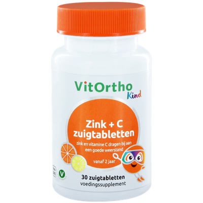 Zink + C zuigtabletten Kind