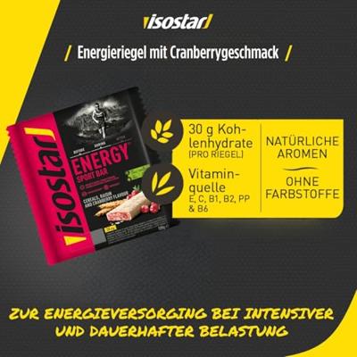 Isostar Energy Sport Bar Cranberry