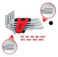 KS Tools 151.4630 XZN Haakse schroevendraaierset 4 mm, 5 mm, 6 mm, 8 mm, 10 mm, 12 mm, 14 mm, 16 mm, 18 mm 9-delig - thumbnail