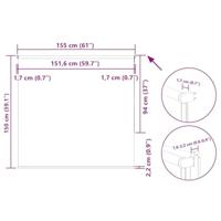 Rolgordijn verduisterend 155x150 cm stofbreedte 151,6 cm blauw - thumbnail