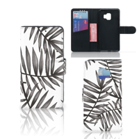 Samsung Galaxy J2 Core Hoesje Leaves Grey - thumbnail