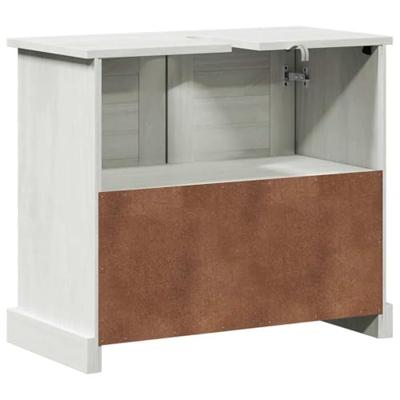 Wastafelkast met plank VIGO Wit en Antiek Wit 68 x 34 x 59 cm