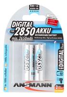 Ansmann Digital HR06 Oplaadbare AA batterij (penlite) NiMH 2650 mAh 1.2 V 2 stuk(s) - thumbnail