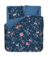 Pip Studio Pip Studio Flower Festival Dekbedovertrek - Donkerblauw 260 x 200/220 cm - thumbnail