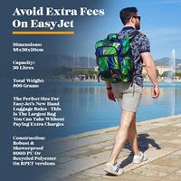 Cabin Max Metz - 30L - EasyJet Rugzak - 45x36x20 - Black - thumbnail