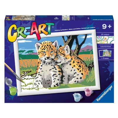 Ravensburger creart safari friends - schilderen op nummer voor kinderen