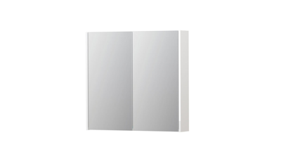 INK SPK2 Spiegelkast - 80x14x74cm - 2 deuren - dubbelzijdige Spiegel - schakelaar en stopcontact - MDF lak wit hoogglans 1105206 INK SPK2 Spiegelkast - 80x14x74cm - 2 deuren - dubbelzijdige Spiegel - schakelaar en stopcontact - MDF lak wit hoogglans 1105206