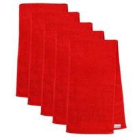 The One Sporthanddoek 30x130 cm 450 gram Rood (5 stuks) - thumbnail