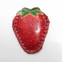 Magneten in Leer - Assorti (Set van 6) - thumbnail