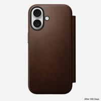 Nomad Modern Leather Folio iPhone 17 bruin - thumbnail