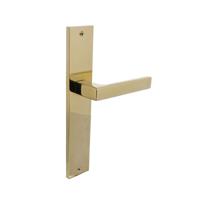 Intersteel Deurkruk Hera op schild 245x45 mm blind messing titaan PVD - thumbnail