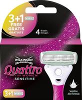 Wilkinson Quattro woman sensitive mesjes 3 + 1 4 Stuks - thumbnail