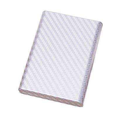 Aluminiumlegering Credit Card Bank kaartbeveiliging anti magnetische grote capaciteit kaarthouder (Carbon zilver)