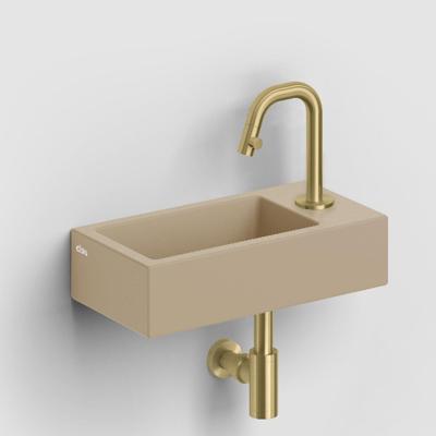 Clou Flush 3 Fontein Met Kraangat Rechts Mat Mosterd Keramiek 36 cm Clou Flush 3 Fontein Met Kraangat Rechts Mat Mosterd Keramiek 36 cm