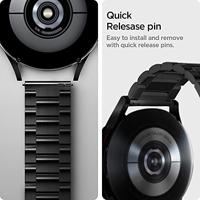Spigen Moderne pasvorm, compatibel met Galaxy Watch 4-band 44 mm/40 mm, Galaxy Watch 4 klassieke band 46 mm/42 mm, Galaxy Watch 3-band 41 mm, Galaxy Watch Active 1&2-band - zwart - thumbnail