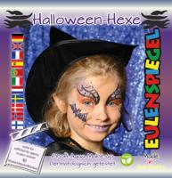 Eulenspiegel schmink - motieven set, halloween heks, diverse kleuren, 1 set - thumbnail