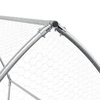 Konijnenhok 100x105x120 cm gegalvaniseerd staal zilverkleurig - thumbnail