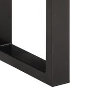 Bankje 160 cm massief acaciahout en staal - thumbnail