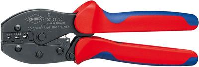 Knipex PreciForce 97 52 35 Krimptang Ongeïsoleerde open connectoren 0.5 tot 6 mm² Knipex PreciForce 97 52 35 Krimptang Ongeïsoleerde open connectoren 0.5 tot 6 mm²