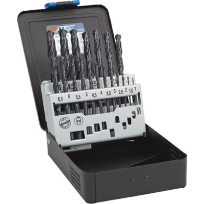 Rotec Spiraalborenset 1-10x0.5mm hss 19-delig