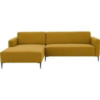 Goossens Bank Key West geel, stof, 2-zits, modern design - thumbnail