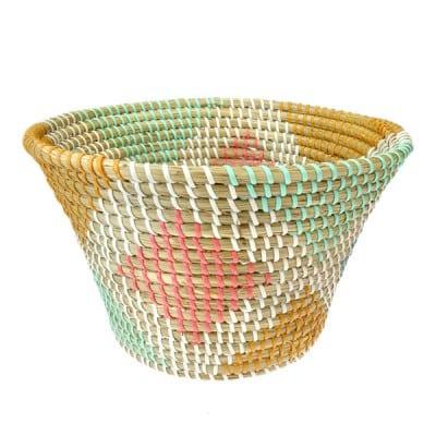 Kom van Zeegras Diamant Multicolor