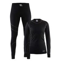 Craft Baselayer Set Thermoset Dames Black XS - thumbnail