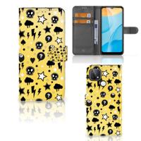 Telefoonhoesje met Naam OPPO A15 Punk Geel - thumbnail