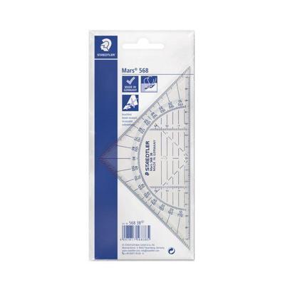 Geodriehoek Staedtler 568 160mm transparant | 10 stuks